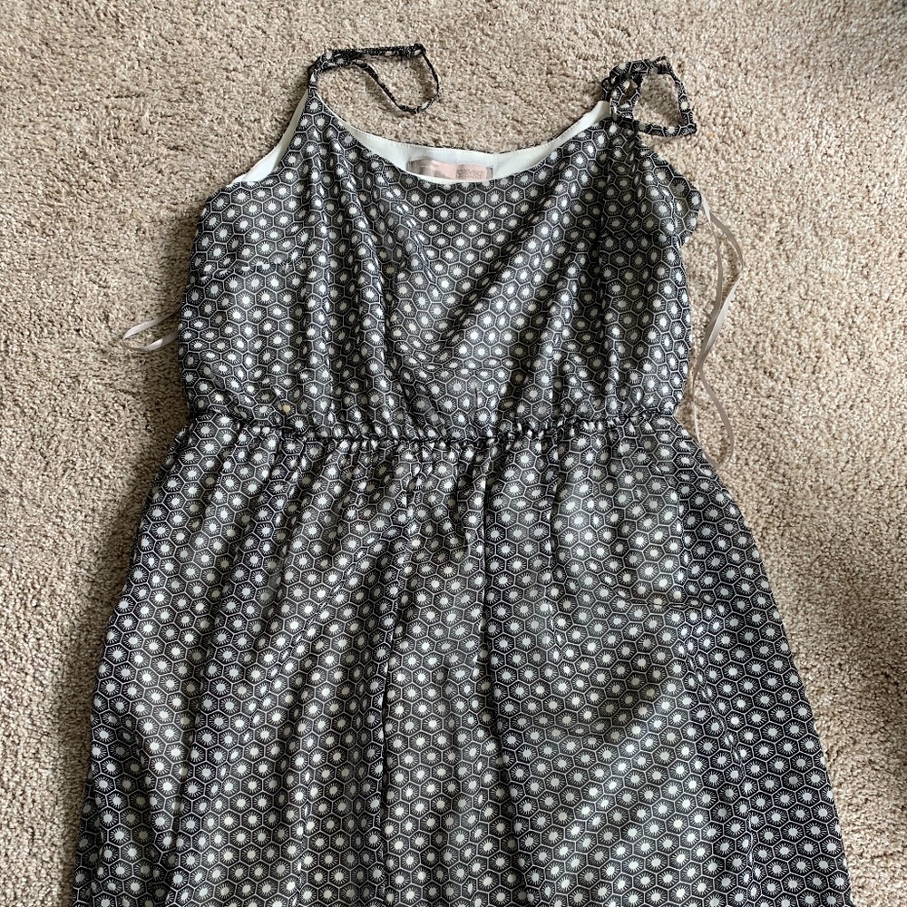 Black & White Print Dress Mini